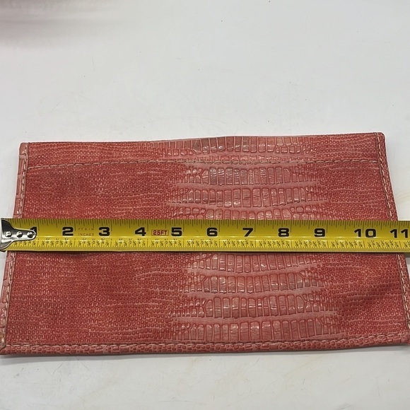 Live Love Loft Salmon Colored Clutch -  embossed. MCB2283D - Picture 7 of 7